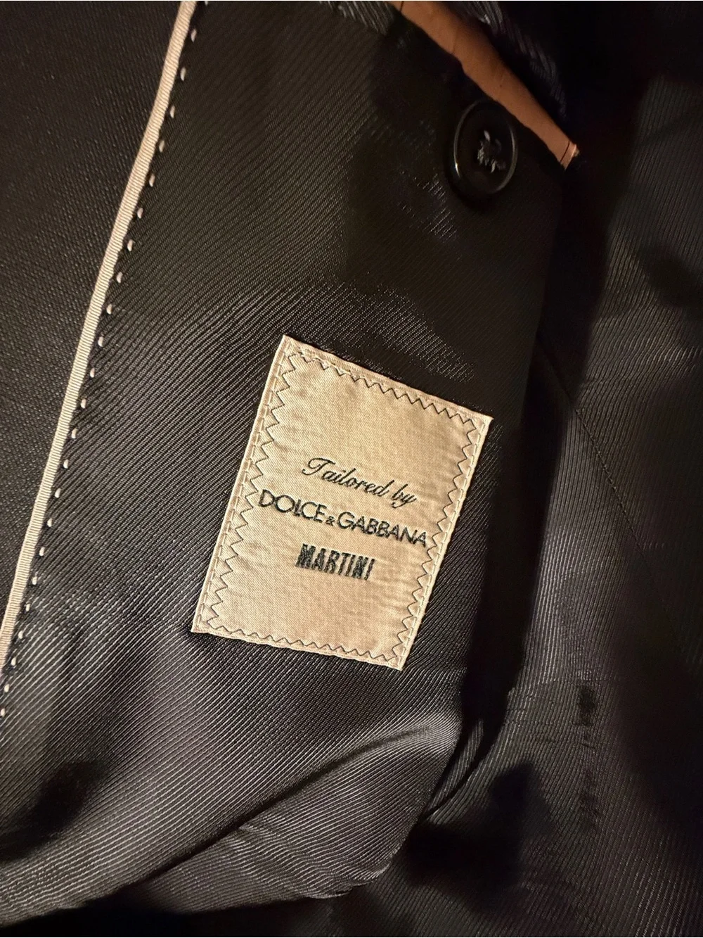 Dolce & Gabbana Men's Black Single-Button Sport Coat